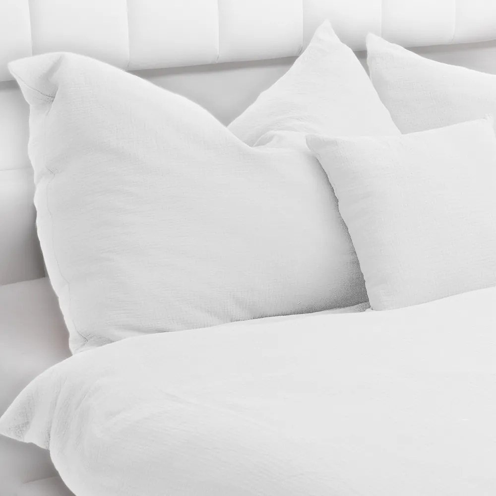 Biante Detské mušelínové posteľné obliečky do postieľky Nature MSN-010 Snehovo biele Do postieľky 90x140 a 50x70 cm