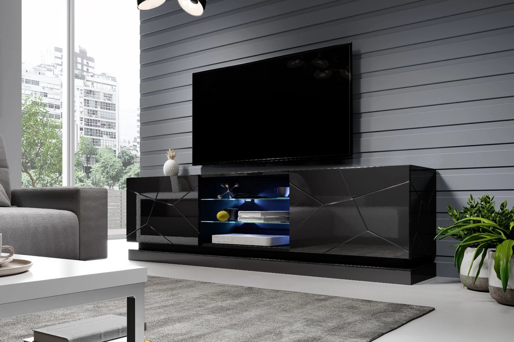Cama Čierny stolík pod TV Qiu 200