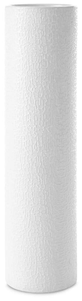 Dekoračná váza RISO 13 x 50 CM biela