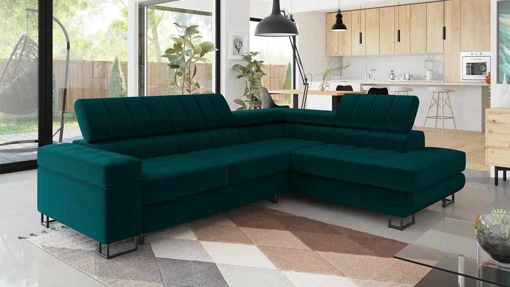 Moderná pohovka Wales Premium, Dostupné poťahy: Terra 5 ECO, Strana: ľavá