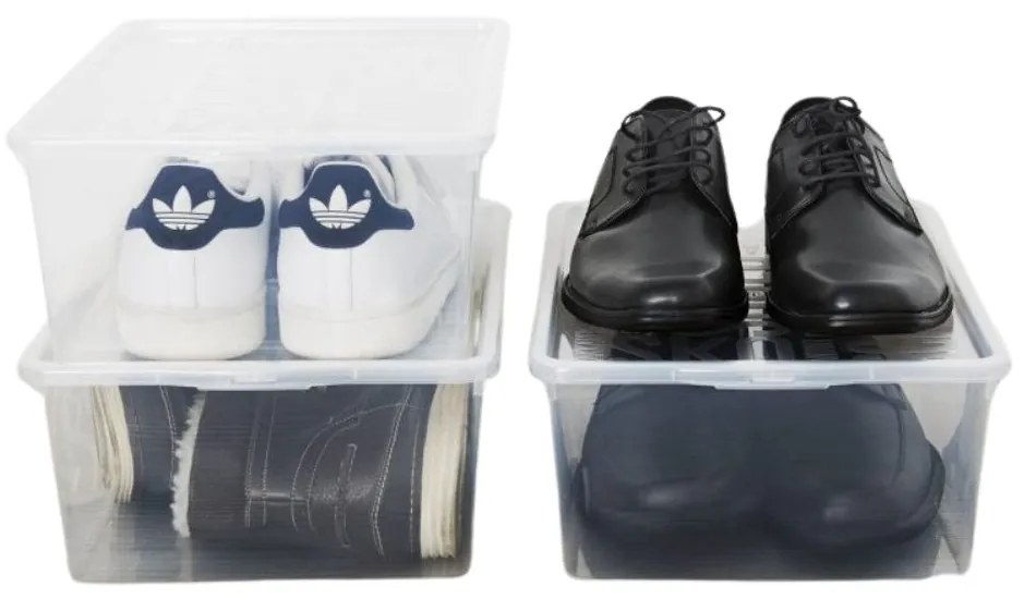 Box na topánky s vekom, na pánske topánky KEN 10 l - 26 x 39 x 13,5 cm