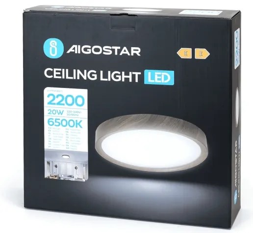Aigostar - LED Stropné svietidlo LED/20W/230V 6500K pr. 33,7 cm