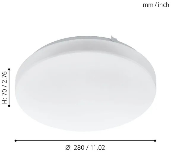 Eglo 97871 - LED Stropné svietidlo FRANIA LED/11,5W/230V