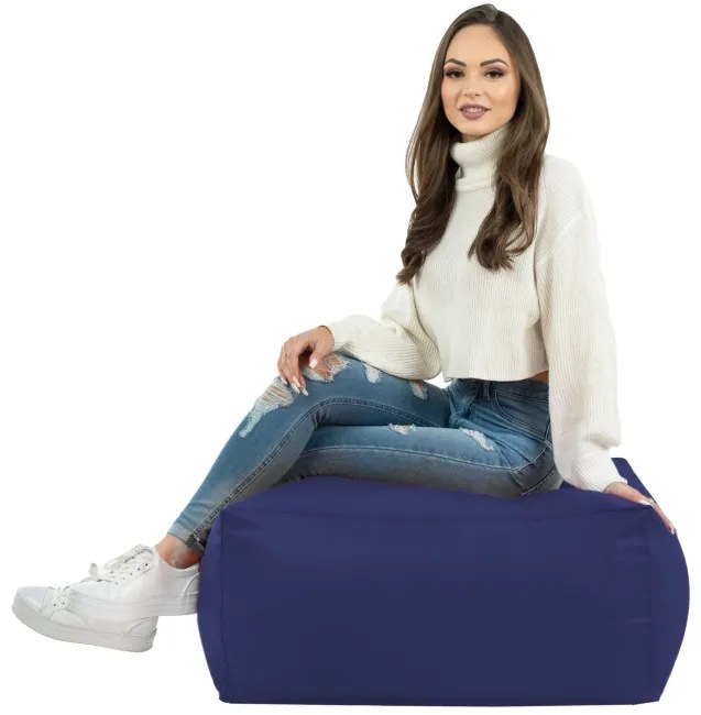 Taburetka granátová kocka ekokoža