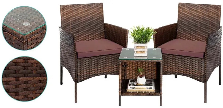 Polyratanový záhradný nábytok