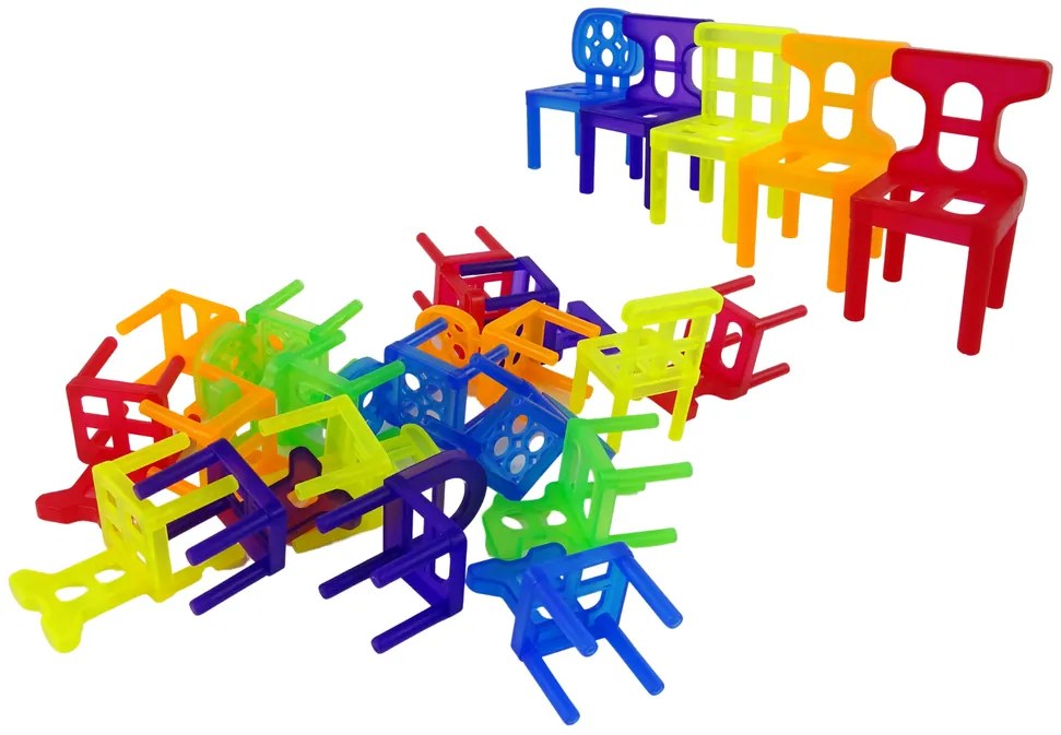 LEAN TOYS Arkádová hra - Padajúce stoličky s pohybujúcim sa autom