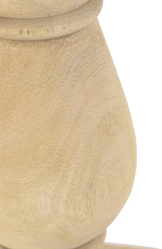 Rustikálna stolná lampa bez tienidla z prírodného dreva - Catnip