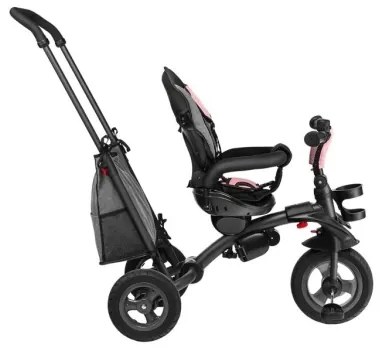 Lionelo - Detská trojkolka TRIS ružová/šedá