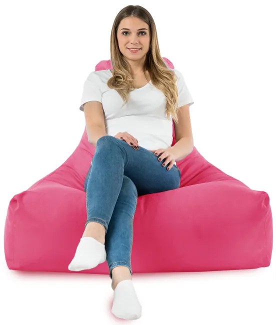 Kreslo Bali plyš ružové