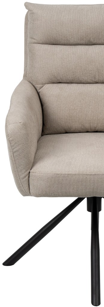 Noela Otočná jedálenská stolička látková ENZO béžová