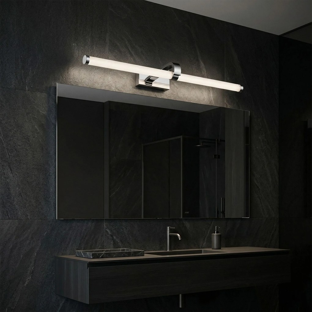 Toolight Rea, Kúpeľňové nástenné LED svietidlo APP1882-1W 60cm CHROME, OSW-66037