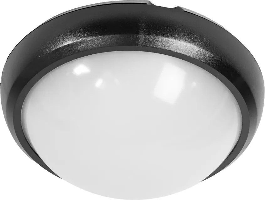 LED Solution Čierné LED stropné/nástenné svietidlo 8W IP66 1260