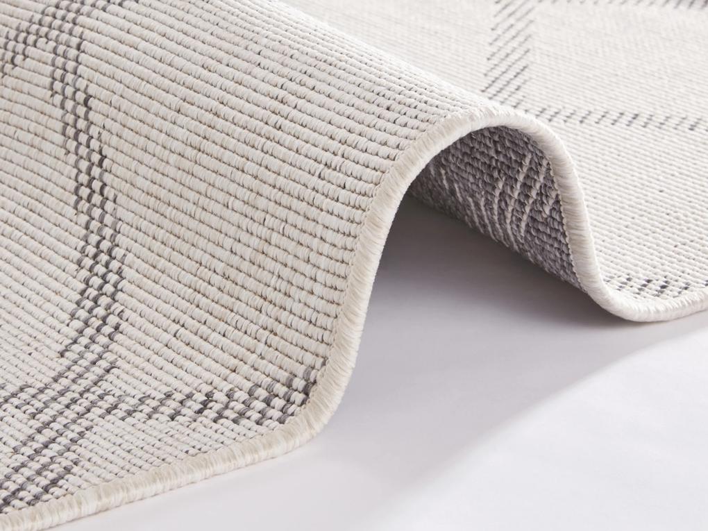 NORTHRUGS - Hanse Home koberce Kusový koberec Twin Supreme 103760 Grey / Cream – na von aj na doma - 200x290 cm