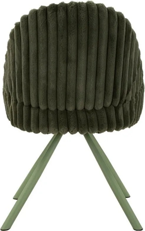 Zelená čalúnená jedálenské kreslá v súprave 2 ks s podrúčkami Stockholm – Mauro Ferretti