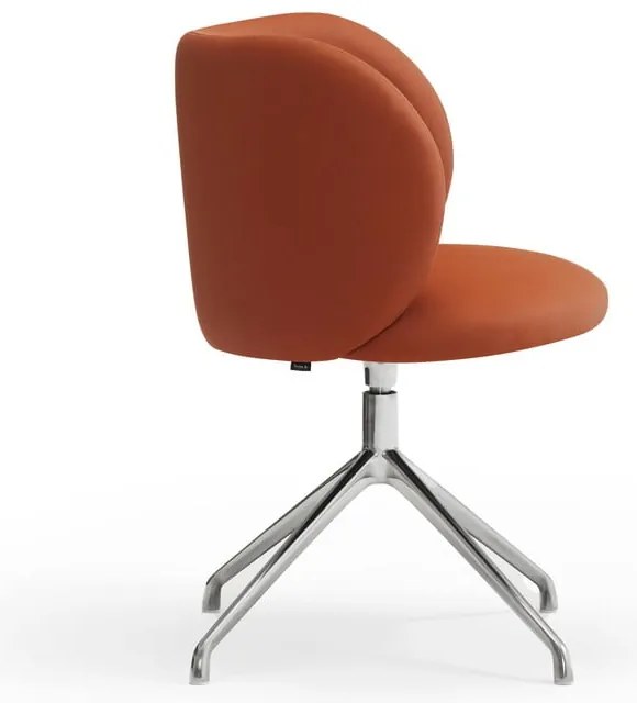 Oranžové čalúnené jedálenské kreslo Mogi – Teulat