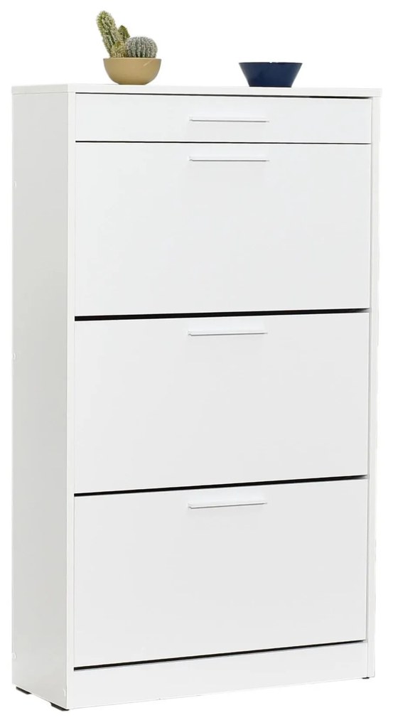 Botník (skrinka na topánky) Tosina 7 (diamantová biela). Akcia -19%. Vlastná spoľahlivá doprava až k Vám domov. 1094667