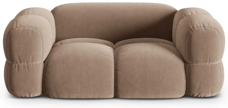 Hnedá zamatová pohovka 180 cm Loretto – Cosmopolitan Design