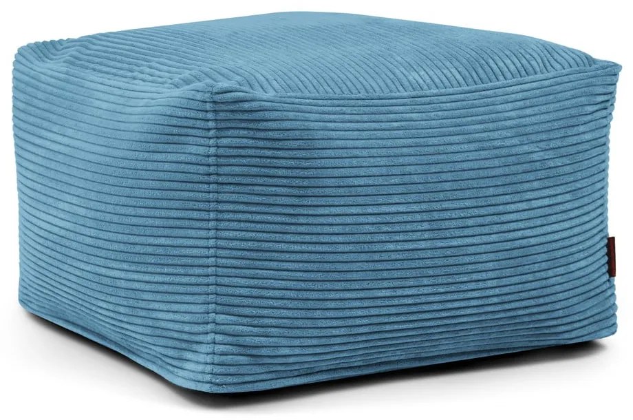 Modrý menčestrový sedací vak Softbox MooG – SLOWDOWN