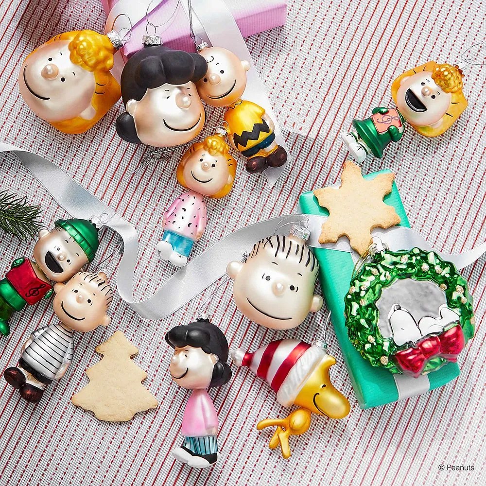 PEANUTS Sklenená ozdoba figúrka Charlie Brown