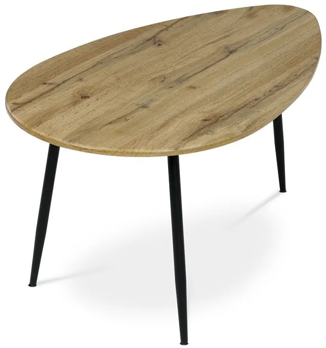 Autronic BONTEC Odkladací stolík 100x60cm, mdf, divoký dub, AF-3012 OAK Farba: Biela
