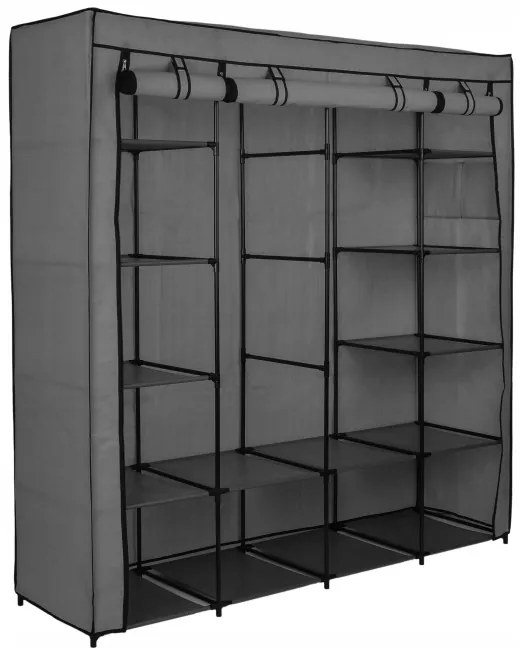 Šatníková skriňa OLENA antracitová