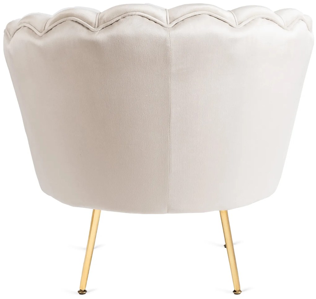 PROXIMA.store - Elegantné čalúnené kreslo GRAND FARBA: krémová