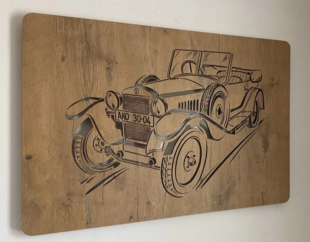 Podsvietený obraz na stenu Veterán na batériu