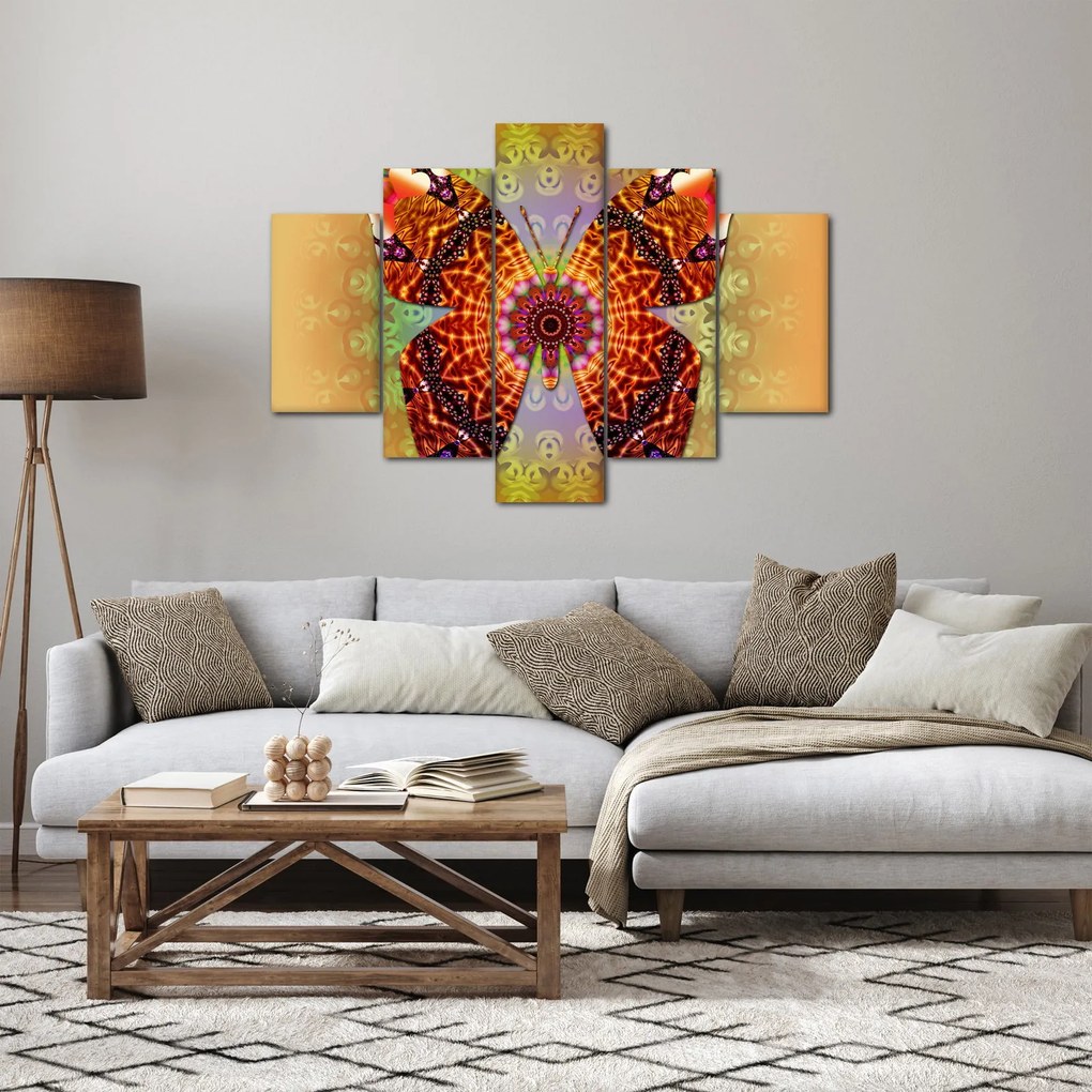 Obraz - Etno motýľ (150x105 cm)