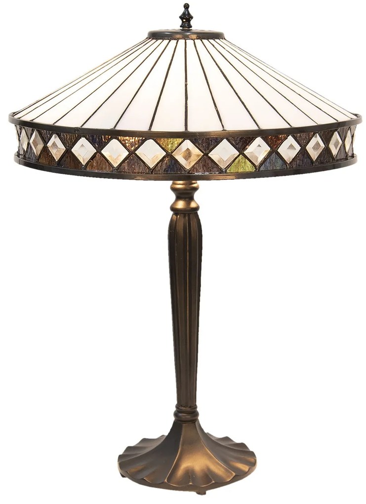 Stolná lampa Tiffany Diamant - Ø 41*59 cm