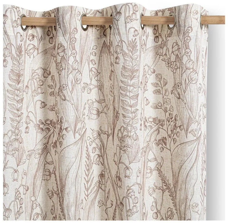 Béžový/svetlohnedý záves 135x250 cm Selvetia – Restilo