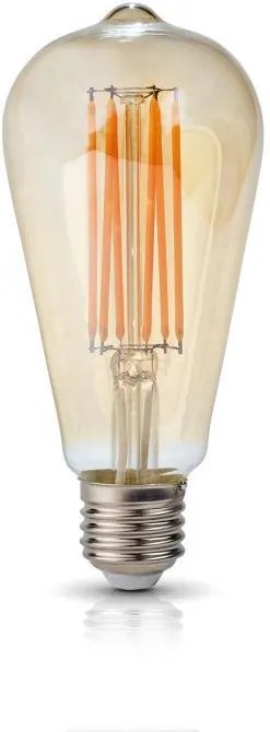 Žiarovka LED 7W, E27, 3000K, 230V retro LED filament