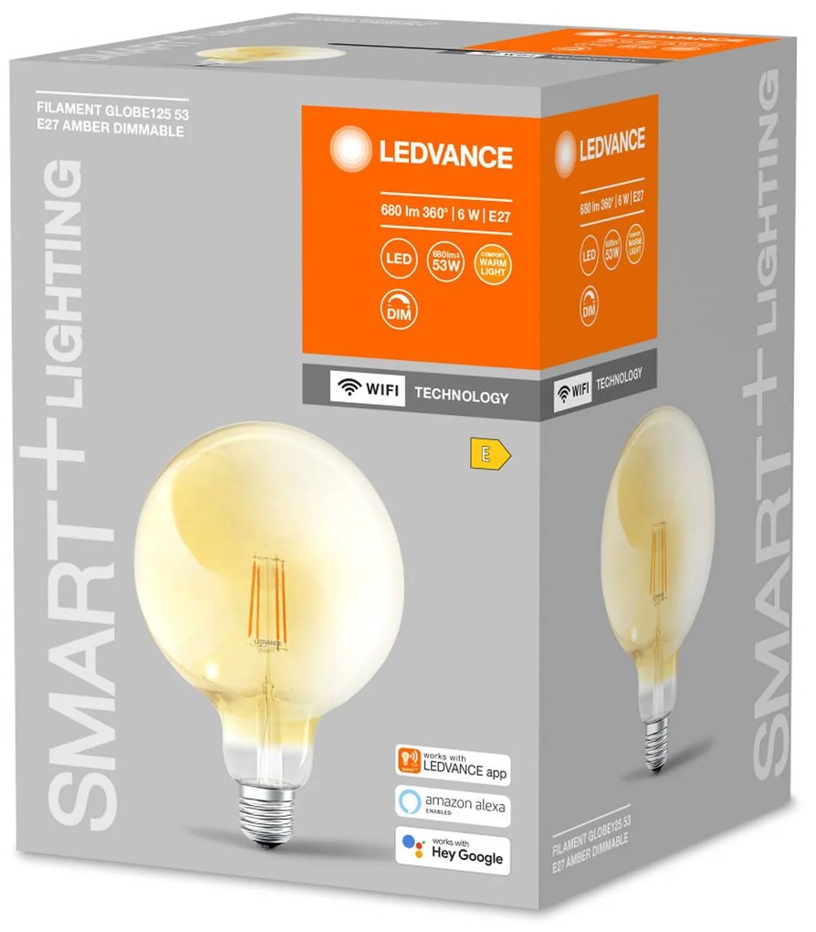 LEDVANCE SMART+ WiFi Filament Globe E27 6W 2 400 K