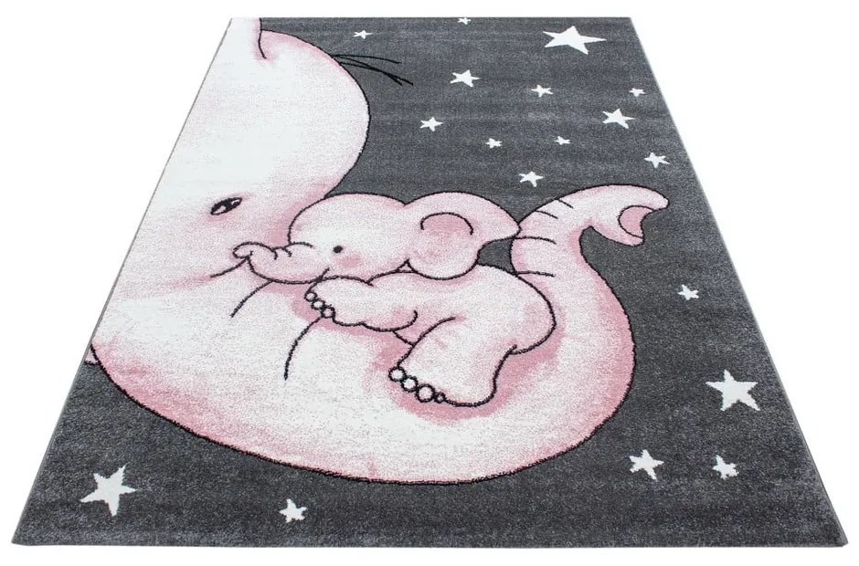 Ružovo-sivý detský koberec 80x150 cm Kids – Ayyildiz Carpets