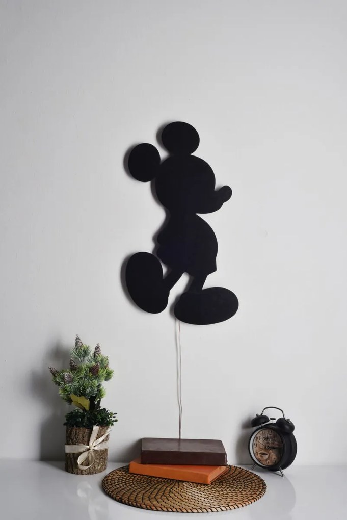 Nástenná dekorácia s ľad osvetlením Mickey Mouse modrá