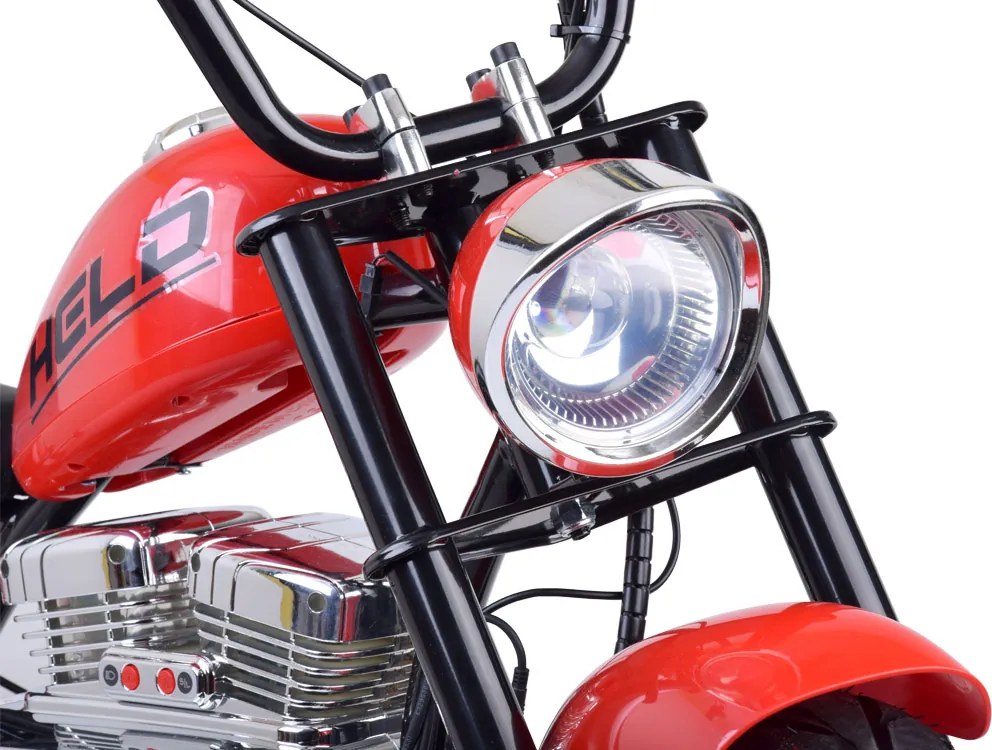 JOKOMISIADA Elektrická motorka Chopper na batériu pre deti s nosnosťou max. 80 kg PA0318 červená
