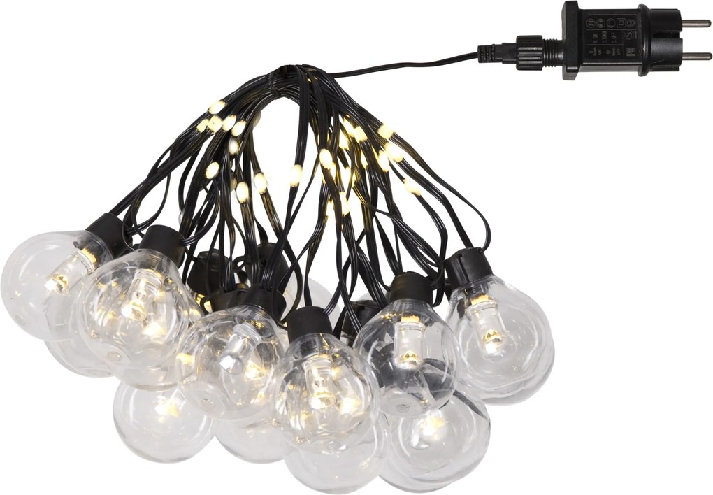 STAR TRADING Vonkajšia svetelná reťaz Bolla – 20 žiaroviek