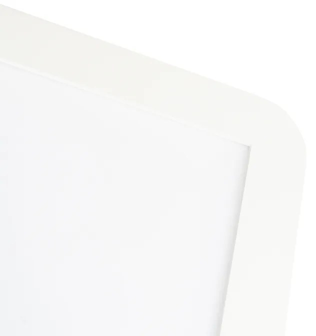 Stropné svietidlo biele 40 cm štvorcové vrátane LED 3-stupňový stmievač IP44 - Steve