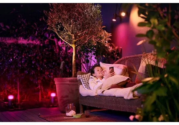 Philips 17415/30/P7 - Rozširovacia sada LED RGB vonkajšie svietidlo Hue LED/8W/230V