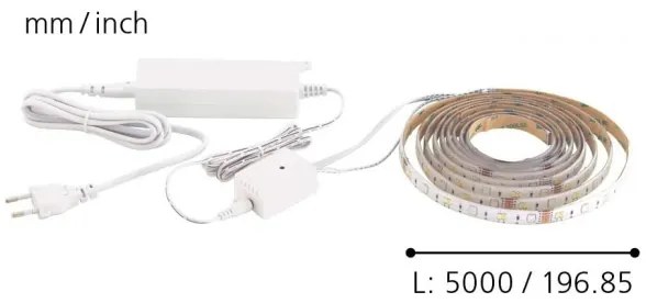 Eglo 32733 - LED RGB CCT Pásik 5m STRIPE-C LED/16W/230V