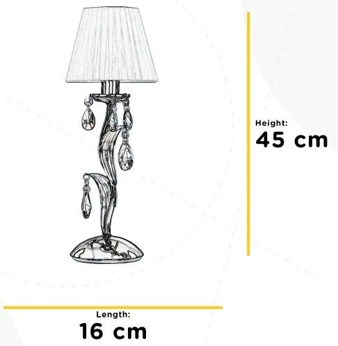 ONLI - Stolná lampa JACQUELINE 1xE14/6W/230V