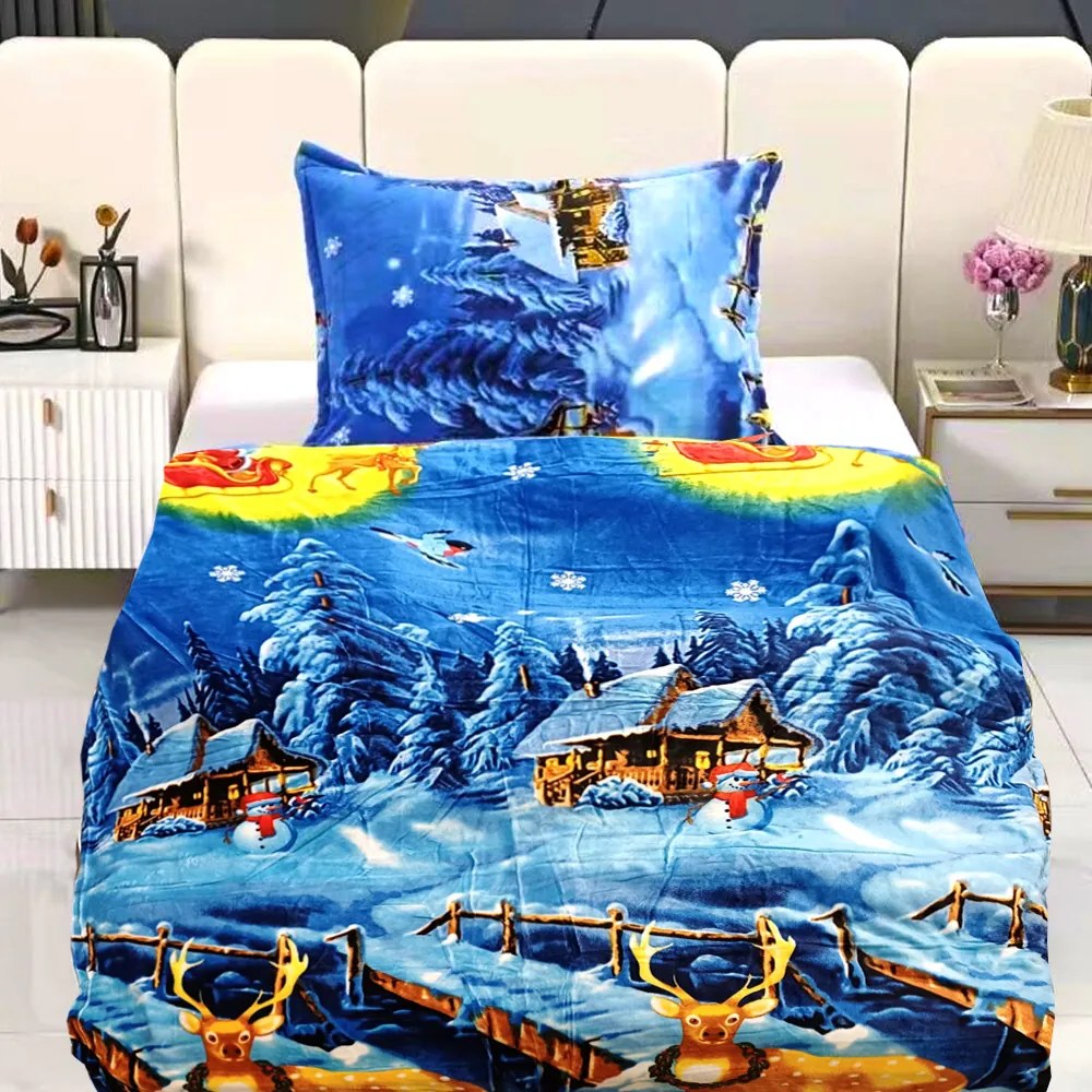 Jemné mikroplyš obliečky Homa LEVINA HOLIDAYS 140x200 cm