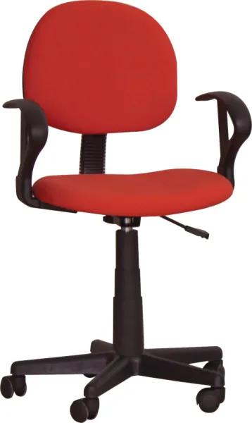 TEMPO KONDELA TC3-227 kancelárska stolička s podrúčkami červená
