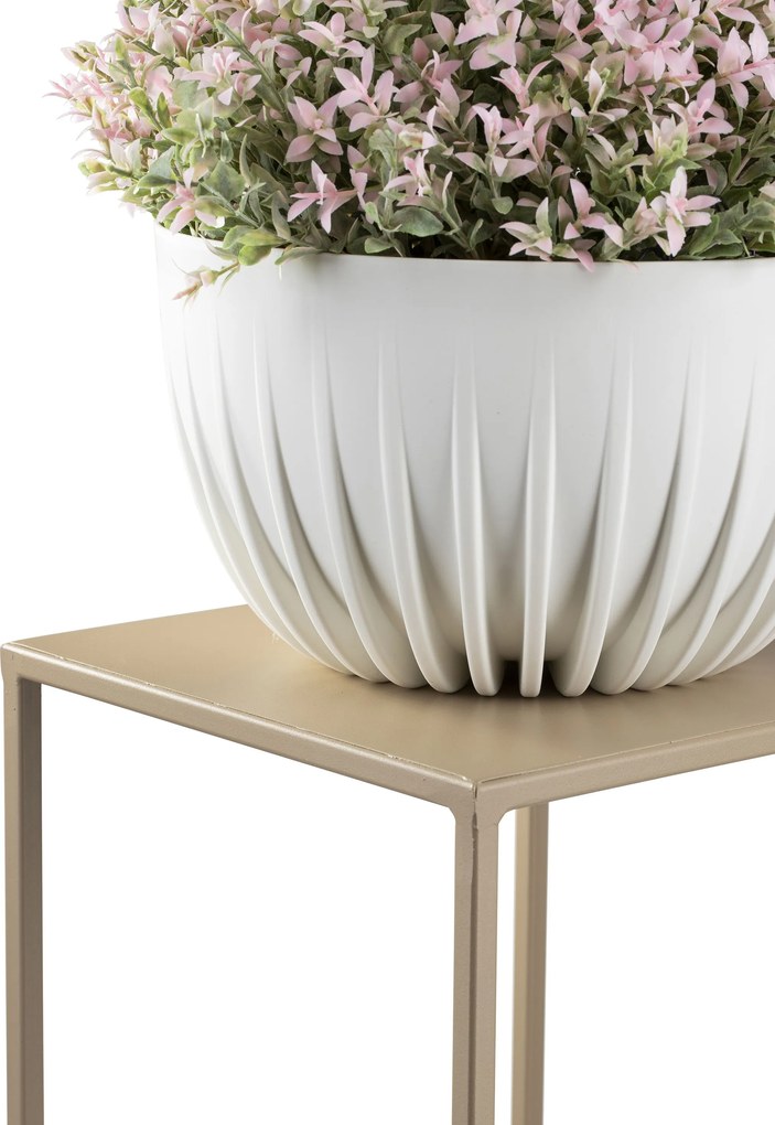 STOJAN NA KVETINÁČ SIMPLE 40X24X24 CM BÉŽOVÁ