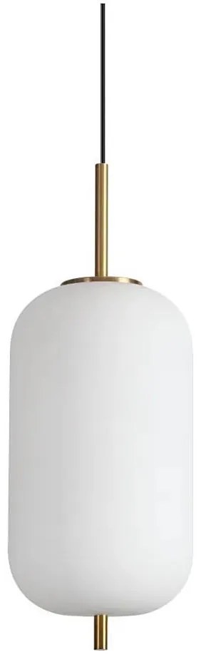 Ideal Lux - LED Luster na lanku UMILE LED/20W/230V pr. 22 cm CRI 90 mosadz/biela