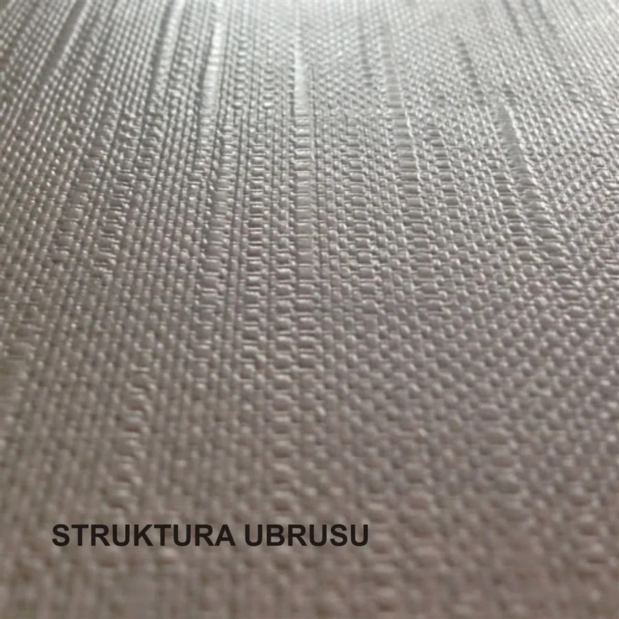 Ubrus PVC bílý s květy metráž, šířka 140 cm, IMPOL TRADE