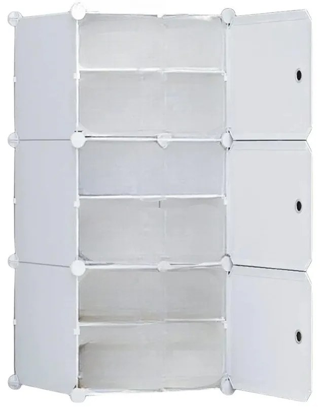 Hogler 3406 Variabilný regálový systém 6 políc 96 x 44 x 32 cm, biely