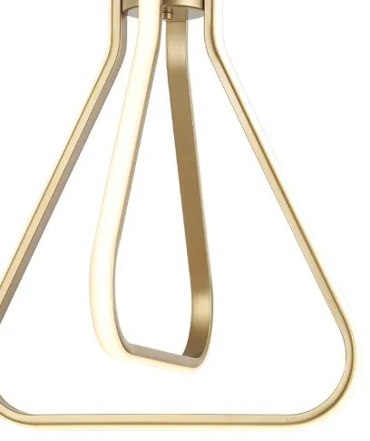 LED luster na lanku ZING LED/19W/230V zlatý