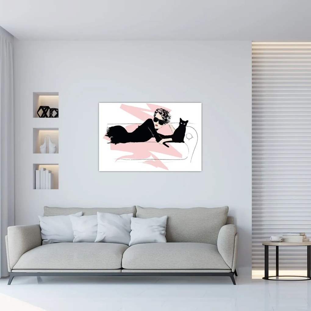 Obraz - Fashion lady (90x60 cm)