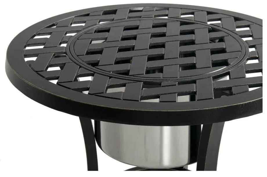 Hliníkový okrúhly záhradný odkladací stolík ø 54,5 cm Rosario – Hartman