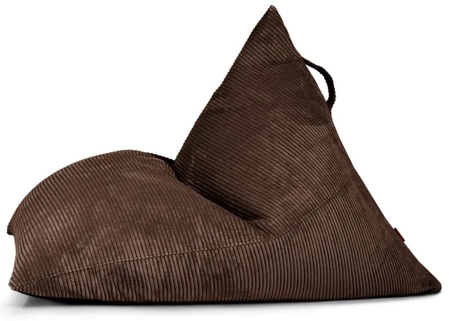 Tmavohnedý menčestrový sedací vak Razz – SLOWDOWN